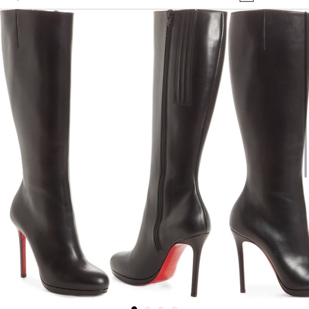 Christian Louboutin Botalili Knee-High Leather Boots